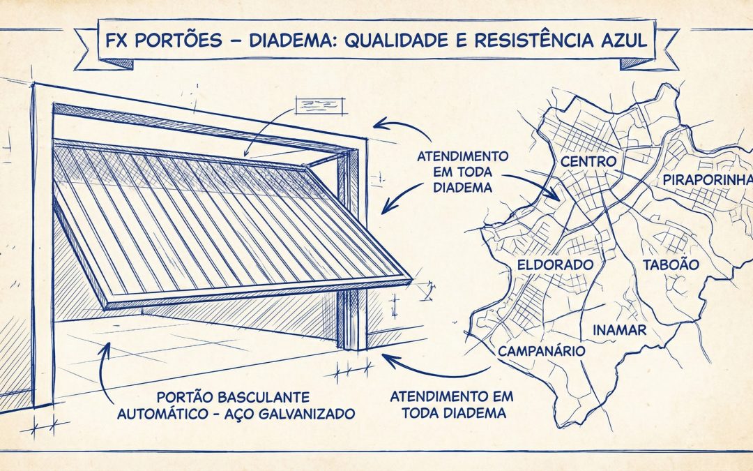 Portão Automático em Diadema: Por que o Material Galvanizado é a Única Opção Durável?