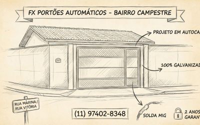 FX Portões no Bairro Campestre, Santo André: Excelência em Portões Automáticos Eletrônicos