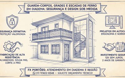 Guarda-Corpos, Grades e Escadas de Ferro em Diadema: Segurança Estrutural e Design Sob Medida